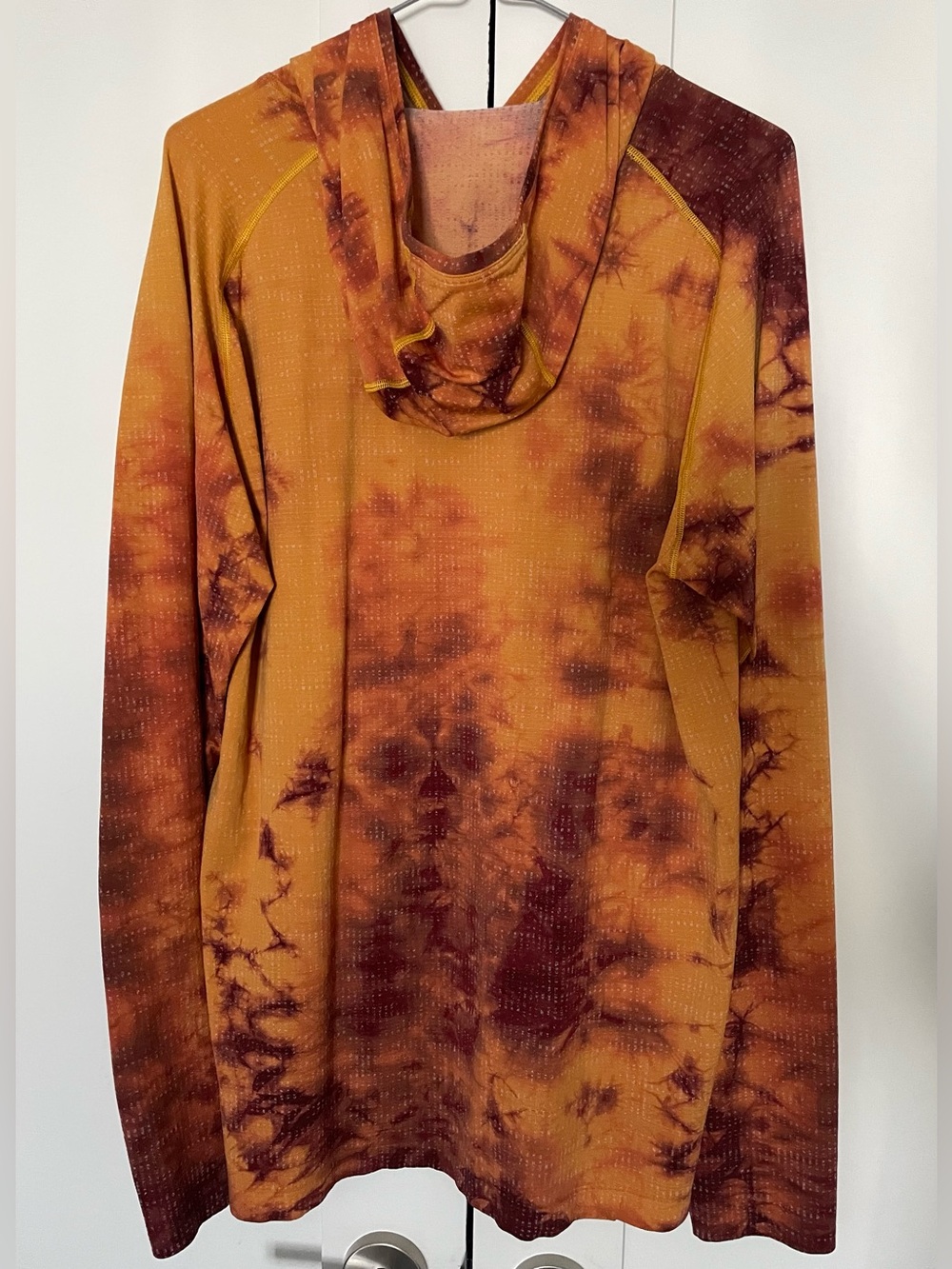 Lululemon Metal Vent Tech Hoodie 2.0 XL Marble Dye Soleil / Mulled Wine